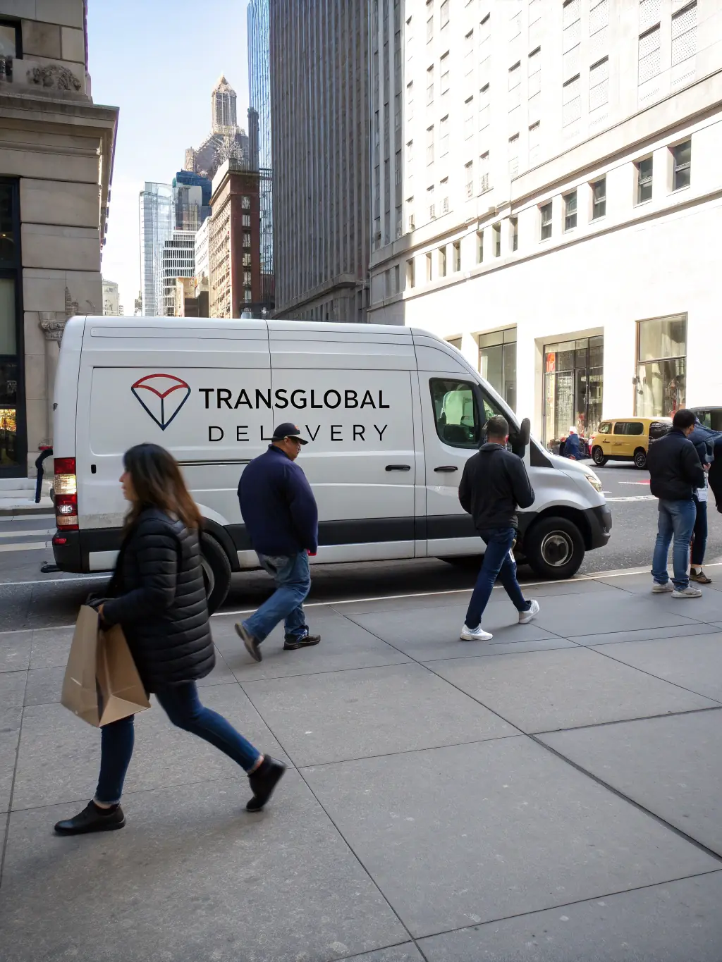 A photo depicting a delivery truck with the Twins Groups LLC logo, symbolizing logistics and COD services.