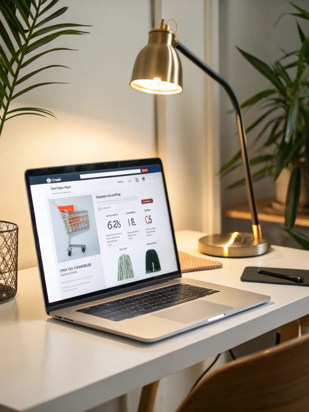 An image of an e-commerce website interface, highlighting product listings and customer engagement features, representing e-commerce management services.